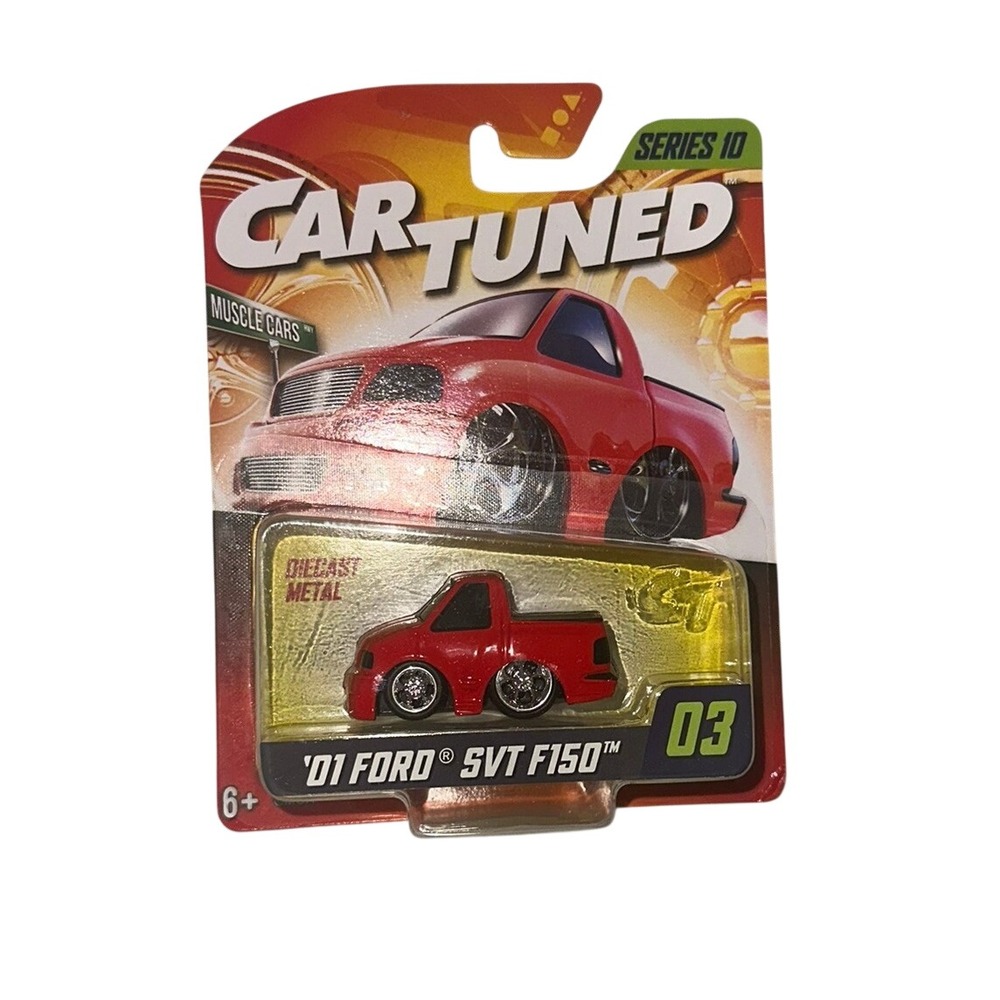 Car Tuned Series 10 '01 Ford SVT F150 Red Diecast Metal Muscle Truck MGA 03